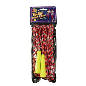Vintage Double Jump Rope 14 ft Feet Yellow Swivel Handle Imperial Toys